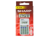 Calculator Sharp EL233S grijs hand 8 digit