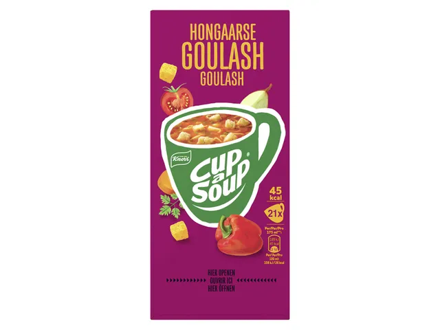 Cup a Soup Knorr Hongaarse goulash 175ml Soep doos 21 stuks