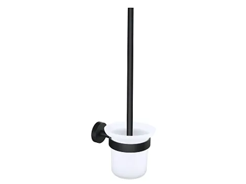 Toiletborstel met wandhouder Tesa Moon 40561 Zwart Zelfklevend