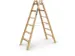 escabeau industriel,double face,2x6 échelons,lisse L 1,81m,2parties