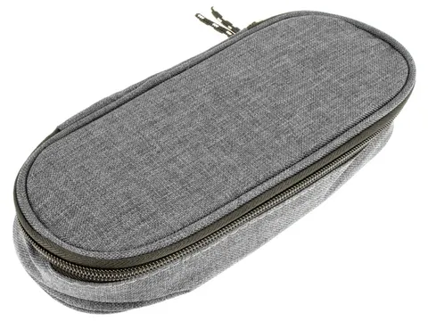 Etui Kangaro met inleg licht grijs ca 22x5x9cm