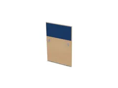 baliepaneel,v. bureau,aanbouw rechts,B 800mm,NE-esdoorn,BN6016-blauw