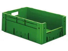 Euronorm Stapelkrat Groen 210x600x400mm 38l Gesloten Grijpopening