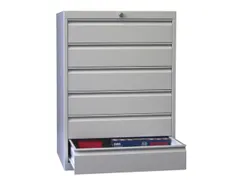 ladekast HxBxD 1000x715x600mm 6laden slot RAL7035 front RAL7016