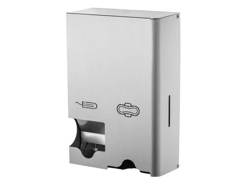 MediQo-line Maandverband- & tampondispenser klein RVS anti-fingerprint