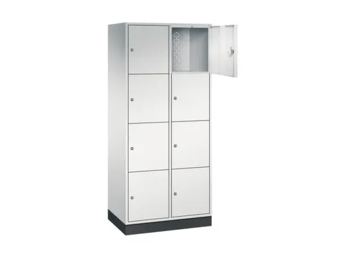 grootvolume-lockersysteem,RAL 7035,HxBxD 1950x820x500mm,2x4vakken