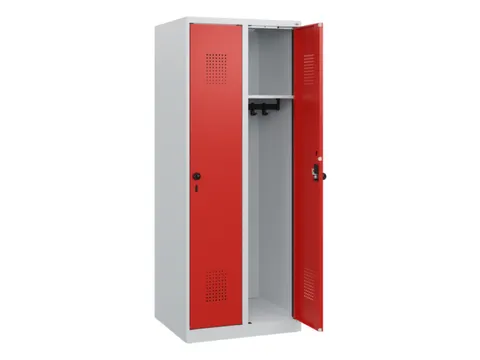 schoollocker,HxBxD 1530x600x500mm,2vak,vak B 300mm,draaigrendel