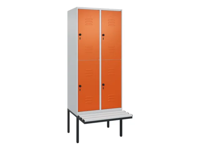 Dubbeldekse dekenkist,HxBxD 2120x800x815mm,2x2vak.,vak B 400mm