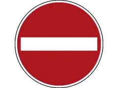 verkeersbord,verboden inrijden,conform StVO,aluminium