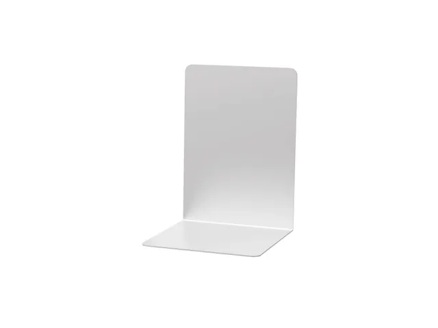 Boekensteun MAUL aluminium 16x15x21cm set 2 zilver