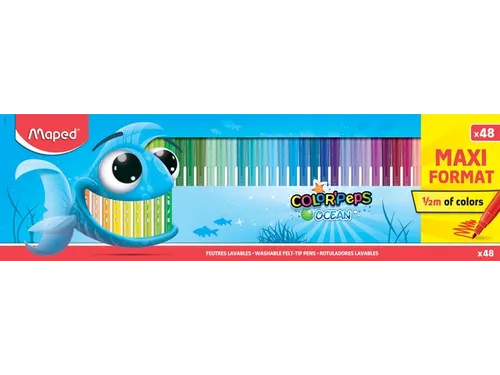 Kleurstift Maped Color'Peps Ocean doos à 48 kleuren
