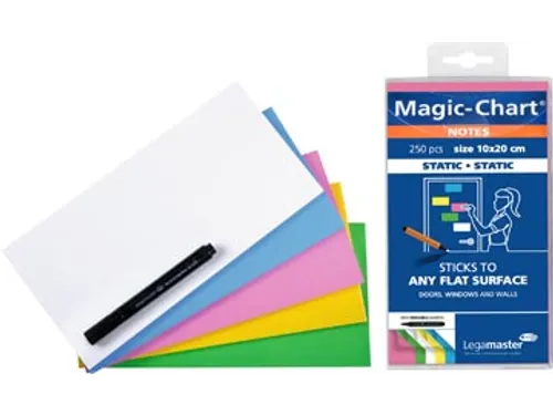 Legamaster Magic-Chart Notes 10x20cm assorti 250 vel