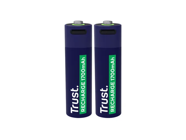 Batterij Trust USB-C oplaadbaar AA 2 stuks