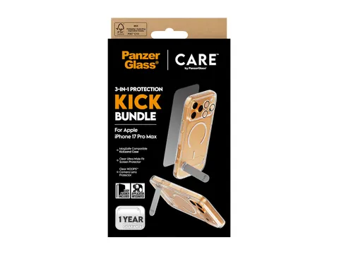 PanzerGlass | CARE by 3-in-1 Feature Kick Bundle iPhone 17 Pro M