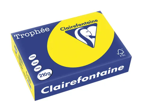 Trophée Intens gekleurd papier A4 210 gram 250vel Zonnegeel