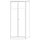 kantoorkast,HxBxD 2004x800x420mm,romp wit,front wit