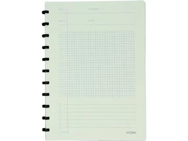 Atoma Meetingbook, Ft A4, Zwart, Geruit 5mm