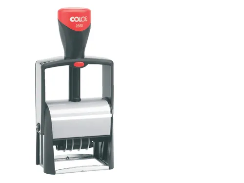 Woord-datumstempel Colop 2660 +bon 36x56 7regels zwart