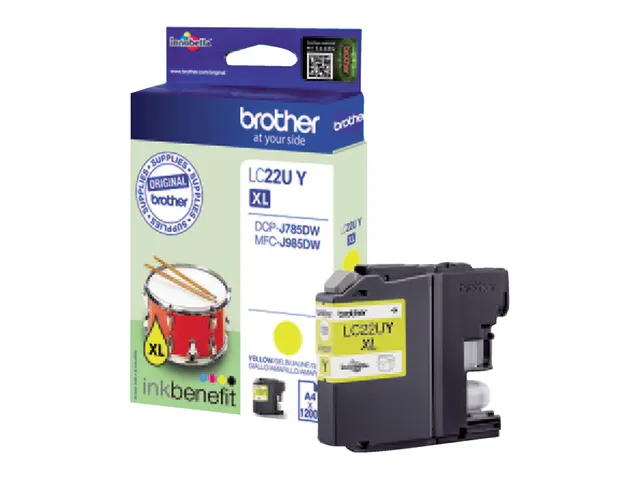 Inktcartridge Brother LC-22UY geel