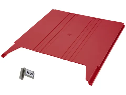 wandsorteerder,opbergvak,v. 9,HxBxD 15x240x302mm,plank(en) ABS,rood