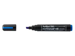 Permanent marker Artline 190 Eco schuin 2-5mm blauw Dry Safe