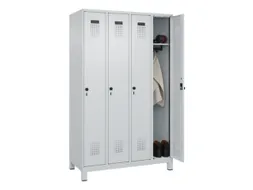 locker,HxBxD 1950x1200x500mm,4vak,vak B 300mm,draaigrendel,voeten
