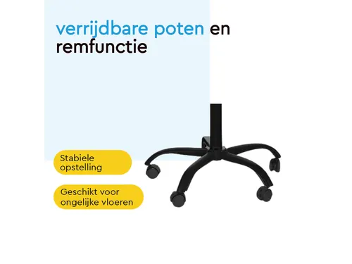 BRASQ Flipover Mobiel 70x100cm Magnetisch Zwart inclusief accessoires