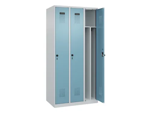 locker voor scheiding van kleding,HxBxD 1850x900x500mm,3vak
