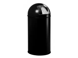 Afvalbak Pushcan 40 Liter Zwart - 1