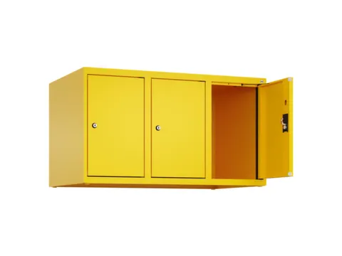 opzetkast,v. locker,3vak.,vak B 300mm,HxBxD 500x900x500mm,cilinderslot