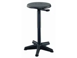 Draaikruk 360-490mm Pu Zwart Gasveer Zwart Voetkruis Glijders