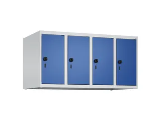 opzetkast,v. locker,4vak.,vak B 250mm,HxBxD 500x1000x500mm,vleugeldeur - 1